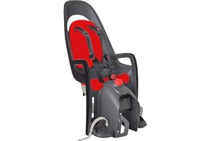 Hamax Caress Rear Child Bike Seat - Rack Mount, Ultra-Shock Absorbing, Adjustable to Fit Kids (Baby Through Toddler) 9 mo - 48.5 lb.