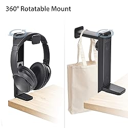 NEETTO HS906 Headphone Stand & Hanger 2 in 1, Above