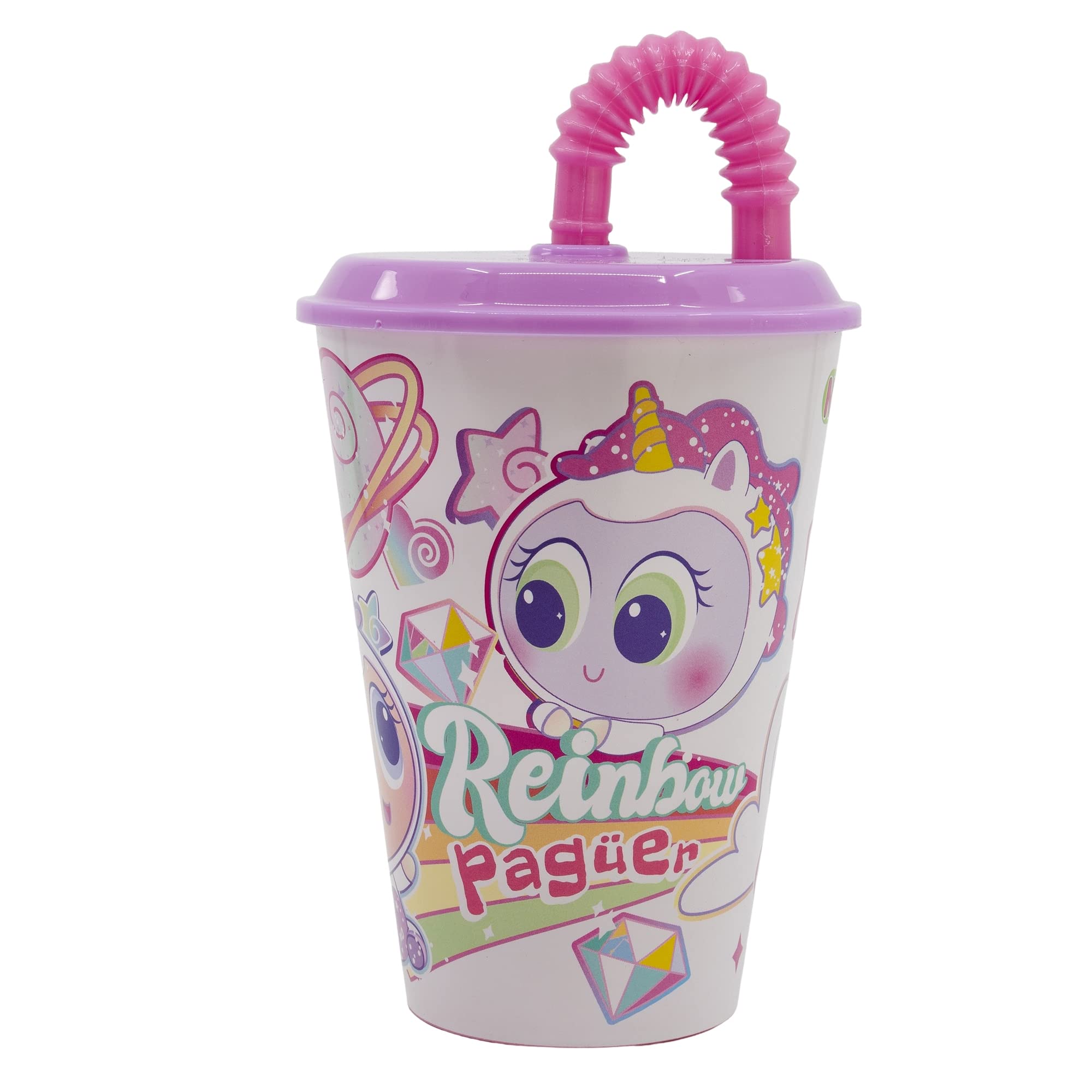 Stor Ksimeritos Kids Reusable Cup with Lid and Straw 430ml