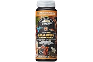 Ultra Fresh Royal Guppy Mignon Pellet, All Natural Guppy Food, Sword Prawns, Spirulina, Seaweeds, Highly Nutritious, for Cleaner Water and More Vibrant Color 4.6 oz