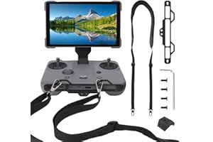 CQT Mavic 4 Pro RC PRO 2 Lanyard Hanger Bracket Mounting System, 1/4 Screw Port Tripod Mount Neck Lanyard Adapter Bike Base Compatible with DJI Mavic 4Pro RC PRO2 Controller Drone Accessories (Black)