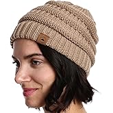 Tough Headwear Slouchy Beanie Hat - Cable Knit Beanies - Itch-Free Winter Hats for Women - Durable Acrylic Winter Essentials