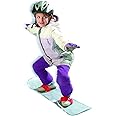 Emsco Group ESP 107 cm Suprahero Snowboard - Starter Board with Adjustable Wrap Bindings - Silver