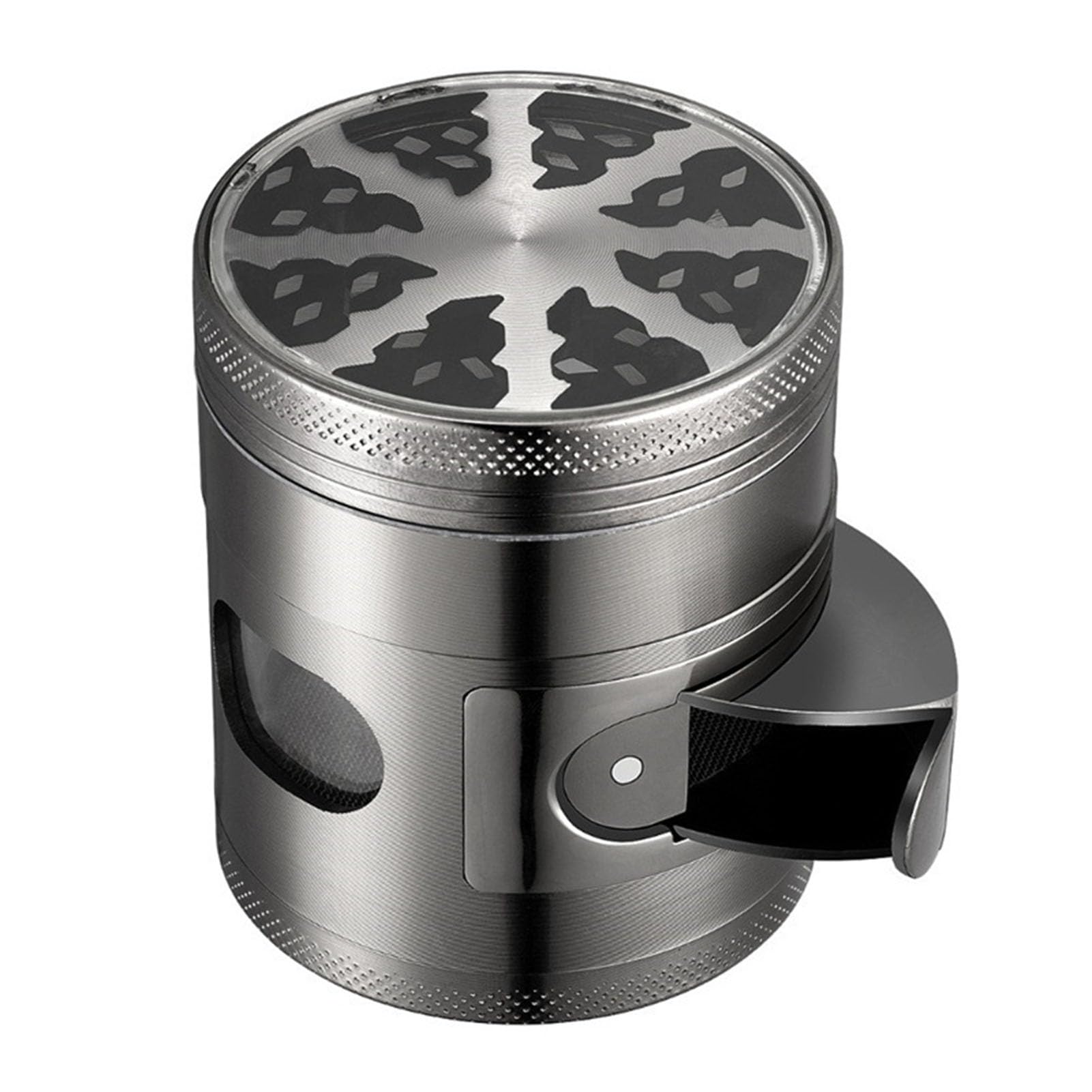 Nikou Manual Herb Grinder, Hand Cranked Spice Grinder Small Portable Zinc Alloy Spice Grinder for Household Kitchen Restaurant