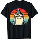 Cool Retro Shark in Sunglasses 70s 80s 90s Funny Shark T-Shirt