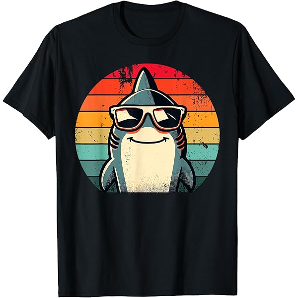 Amazon.com: Retro 80s Shark Clothes Shark Party Kids Women Men