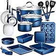 NutriChef Kitchenware Pots & Pans Set – High-qualified Basic Kitchen Cookware Set, Non-Stick (20-Piece Set)