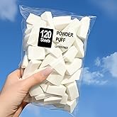 Makeup Sponges Triangle Cosmetic Wedges, 120 Count, for Foundation Blending, Nail Art, Crafts, Painting (White)