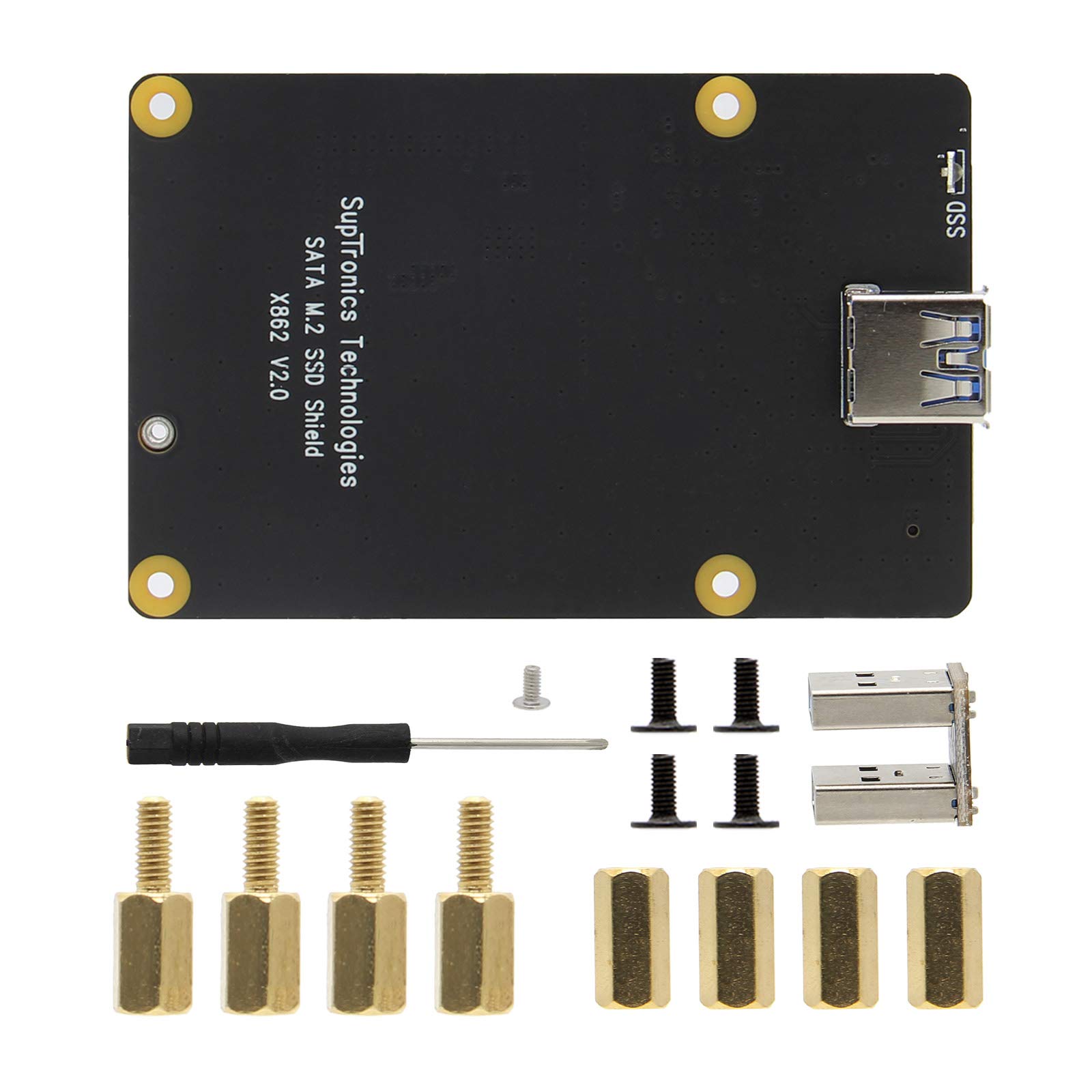 Sata Ssd Rpi4 Ssd Boot Geekworm For Raspberry Pi 4, X862 NGFF SATA