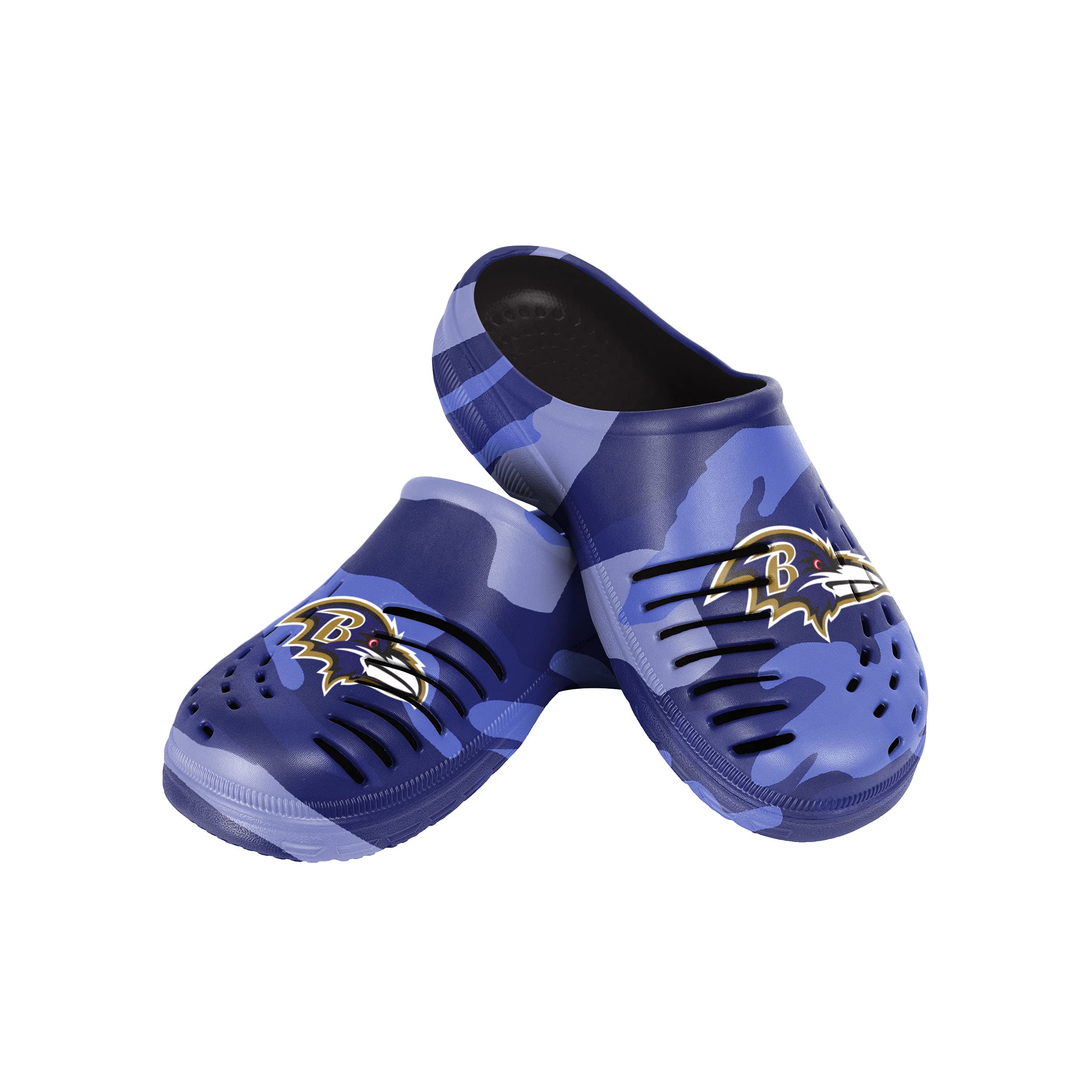 FOCO Baltimore Ravens NFL Mens Tonal Camo Clog - S Image FOCO Baltimore Ravens NFL Mens Tonal Camo Clog - S Image