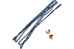 HNZMDY 44"-70" Flemish Twist Bow String Replacement 12/14/16 Strands Recurve Bow Traditional Longbow Bowstring with 2 Pcs String Nock