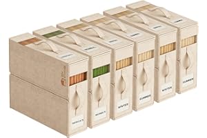 ZENSTORAGE 6Pack Sheet Organizers for Linen Closet - King/Queen Size Bedding Storage Boxes with Clear Window | Foldable, Dustproof Linen Organizer for Blankets & Sheet Sets,Beige