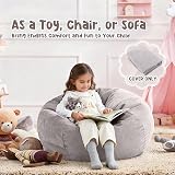 Nobildonna Bean Bag Chair Cover 200L Corduroy No Filler Kids Adults view 4