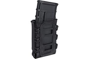 IDOGEAR Belt Mag Pouch Belt Clip Rifle Magazine Pouches 5.56mm 7.62mm Molle Softshell Mag Carrier for M4 AR15 M16 AK Magazine