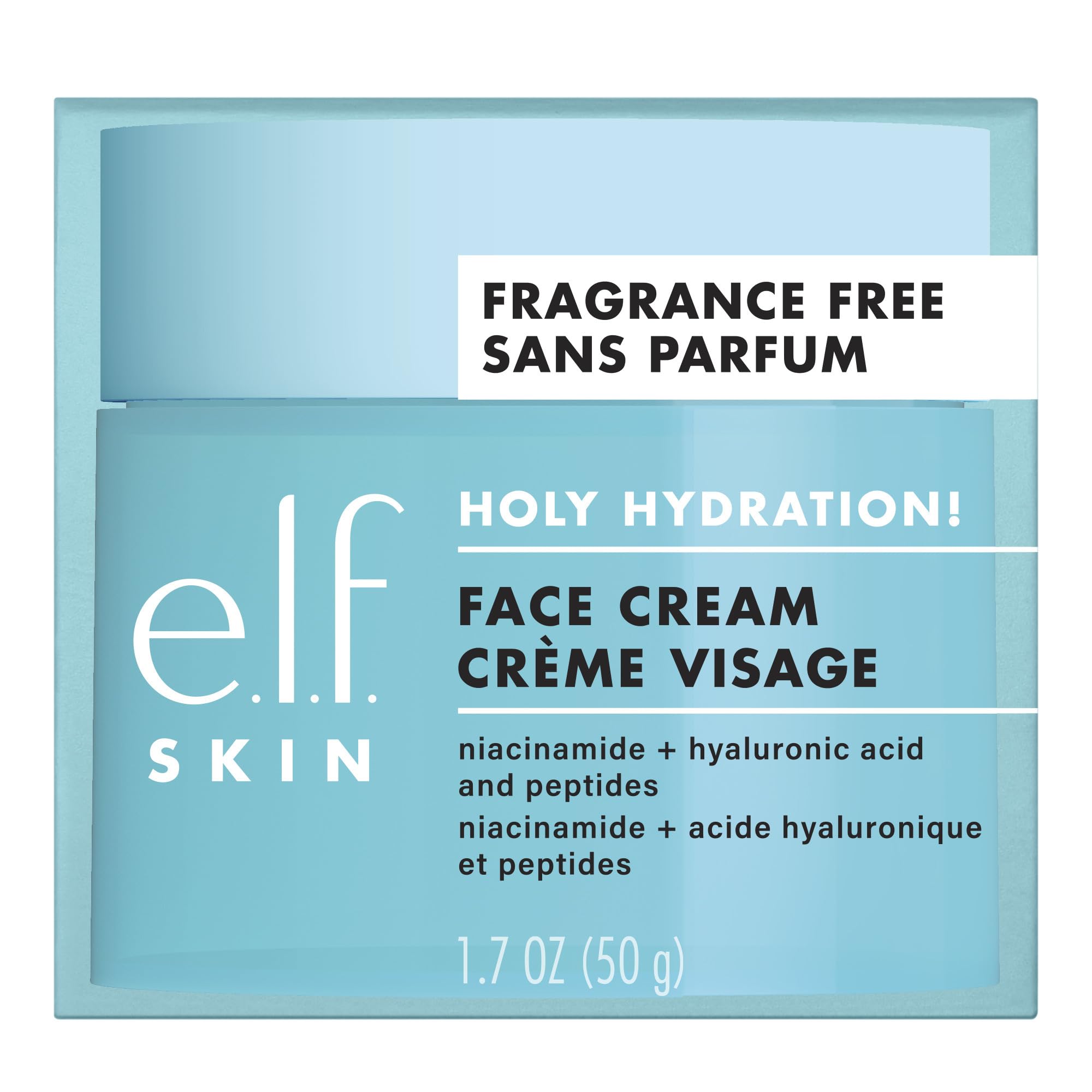 e.l.f. SKIN Holy Hydration! Face Cream, Smooth, Non-Greasy, Lightweight, Nourishing, Moisturises, Softens, Absorbs Quickly, Suitable For All Skin Types — image 1