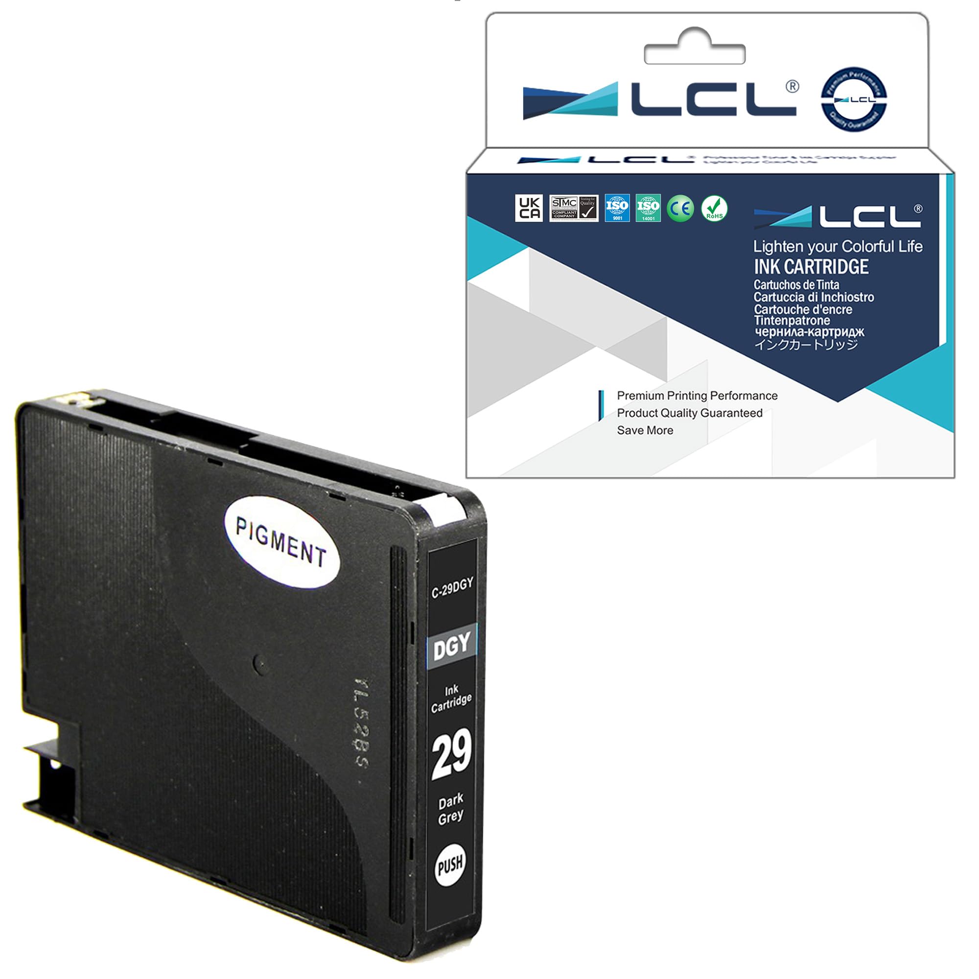 LCL Compatible Ink Cartridge PGI-29 PGI-29DGY 4870B001 (1 Darl Grey) Replacement for Canon PIXMA PRO-1