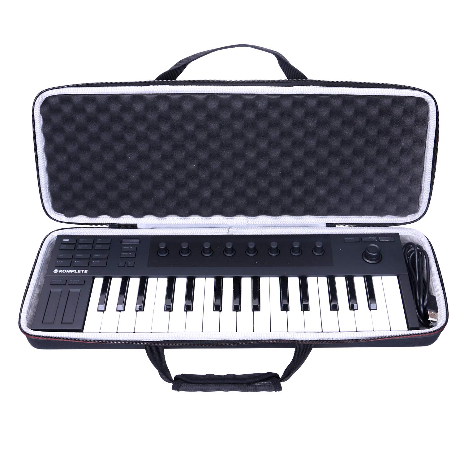 LTGEM EVA Hard Case for Native Instruments Komplete Kontrol M32 Controller Keyboard-Travel Protective Carrying Storage Bag