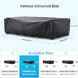 Mrrihand Garden Patio Furniture Cover 170x94x71cm Waterproof 600D Anti-UV view 7