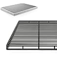 ZINUS Quick Lock Metal Smart Box Spring / 4 Inch Mattress Foundation / Strong Metal Structure / Easy Assembly, Queen White