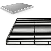ZINUS Quick Lock Metal Smart Box Spring / 4 Inch Mattress Foundation / Strong Metal Structure / Easy Assembly, King,White