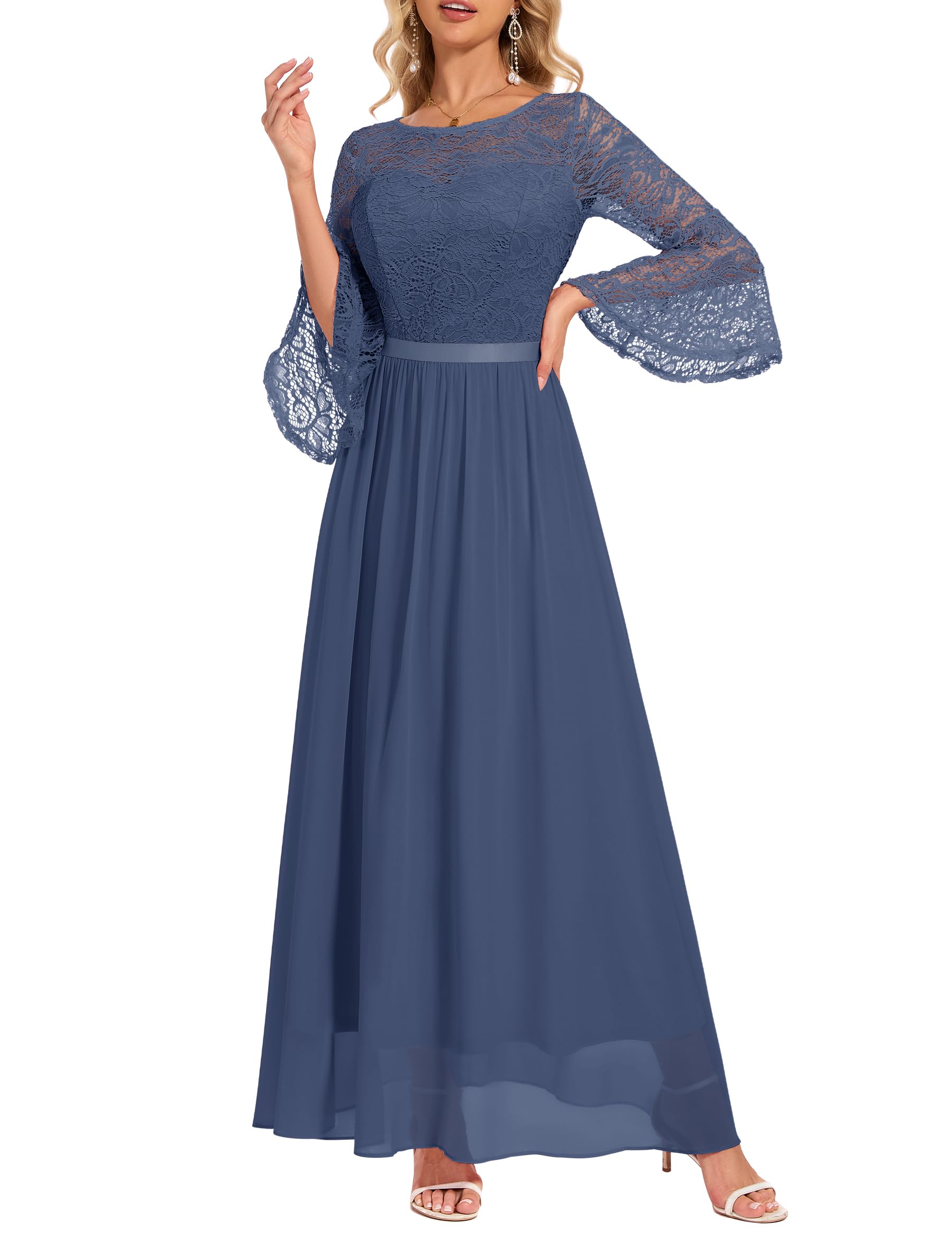 Wedtrend Women's Bridesmaid Dresses, 3/4 Flared