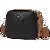 GOIACII Crossbody Bags 6-Pockets Purses for Women Vegan Leather Purses Small Shoulder Handbags with Wide Strap