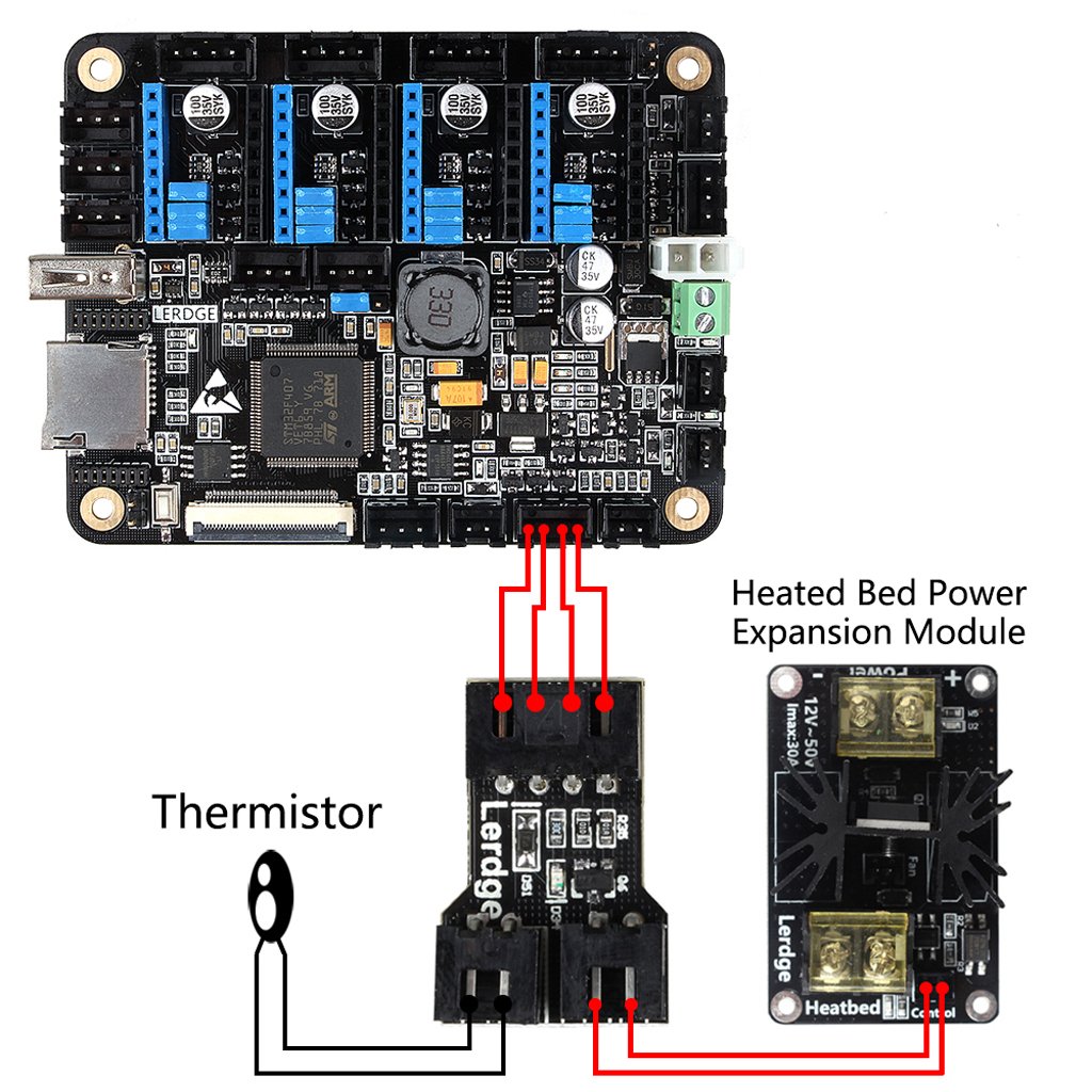 3d Printer Parts Lerdge X Motherboard Color 3 5 Touch Screen Arm 32 Bit Control Board Diy