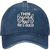 LUADSN Retirement Gifts for Men Women Embroidered Baseball Cap Adjustable Funny Retired Hat