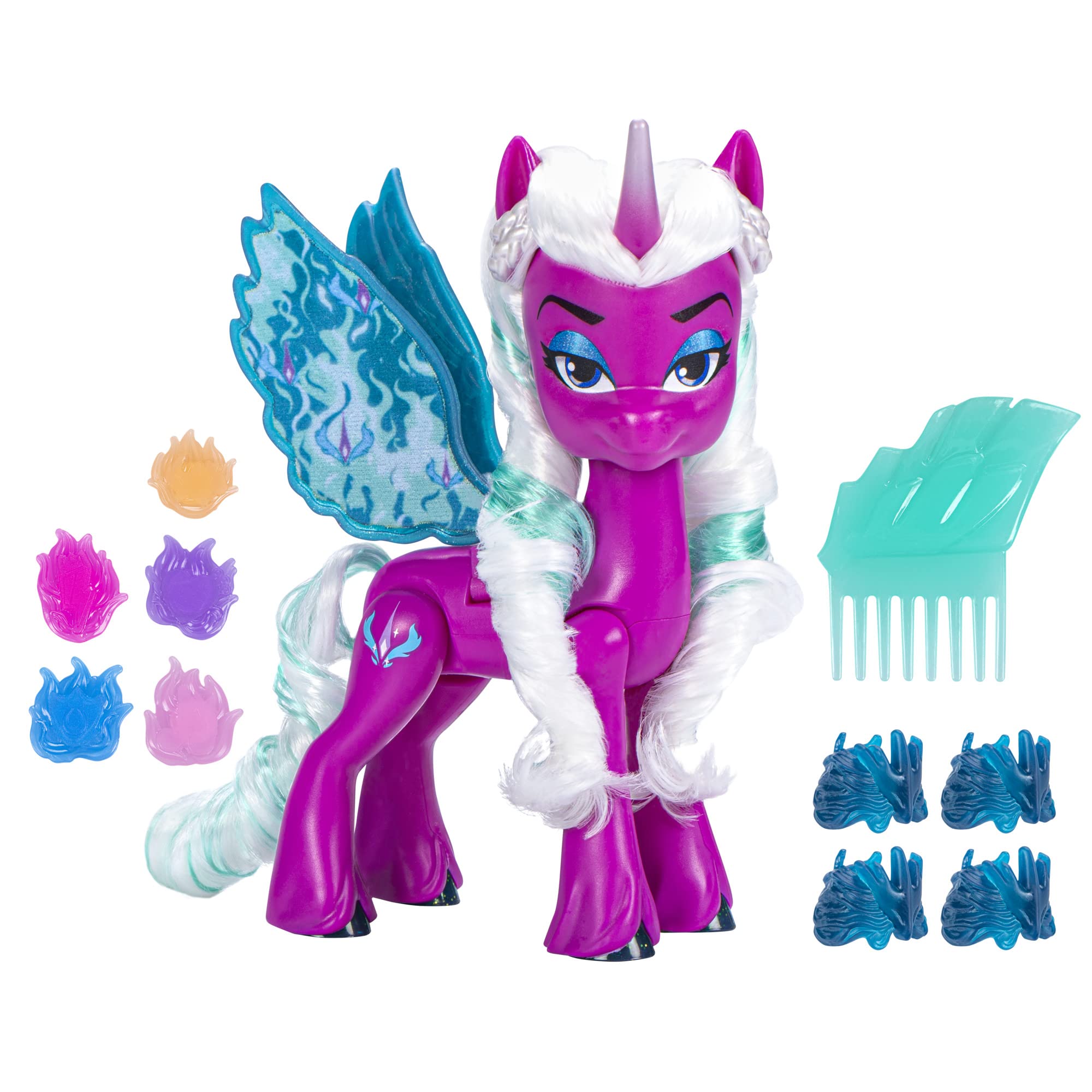 My Little Pony Dolls Opaline Arcana Wing Surprise, 5-Inch Toy Alicorn with Accessories, Toys for 5 Year Old Girls and Boys (F6447)