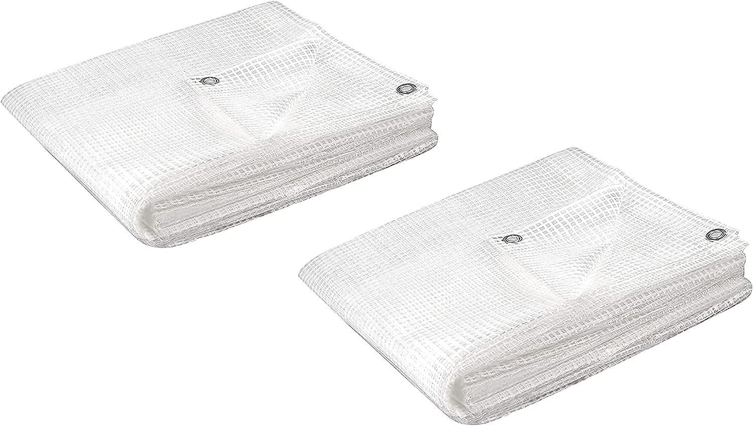 Kippen 6057H - Pack of 2 Transparent Mesh Tarpaulin, Size 1.5 x 2 m. Weight 130 g/m²