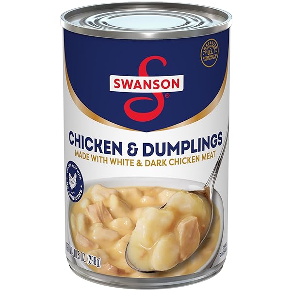 SWANSON CHICKEN & DUMPLINGS MADE WITH WHITE &...