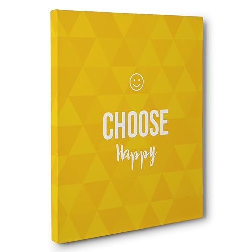 Amazon Com Choose Happy Canvas Wall Art Handmade Amazon Com Choose Happy Canvas Wall Art Handmade
