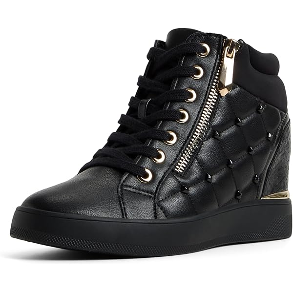 ALDO Zip lace high-top sneakers y2k・ギャル ALDO Women's Ereliclya Lace-Up Zip Wedge High-Top Sneakers