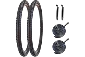 SIMEIQI 26" Bike Tires 26 x 2.10 inch Folding Bike Tires Fit for 26 X 1.95 26 X 2.10 26 X 2.125 Mountain Bike Beach Cruiser Bike City Urban Bicycles Bikes