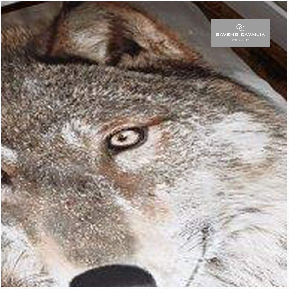Gaveno cavalia Super Soft Faux Fur 3D Wildlife WOLF Fleece Throw Blanket, 200 x 240 Cm, Polyester, King, Grey 12117827 - Image 3
