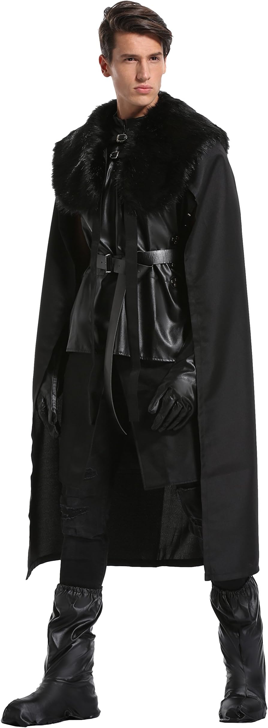 Quintion Anneao Jon Snow Knights Watch Outfit Halloween Party Cosplay Costumes for Men and Child