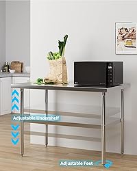 EcoExplorer Heavy Duty Stainless Steel Table for