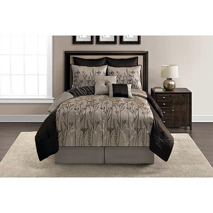 Amazon Com Bed Linens This Essential 8 Piece Embroidered