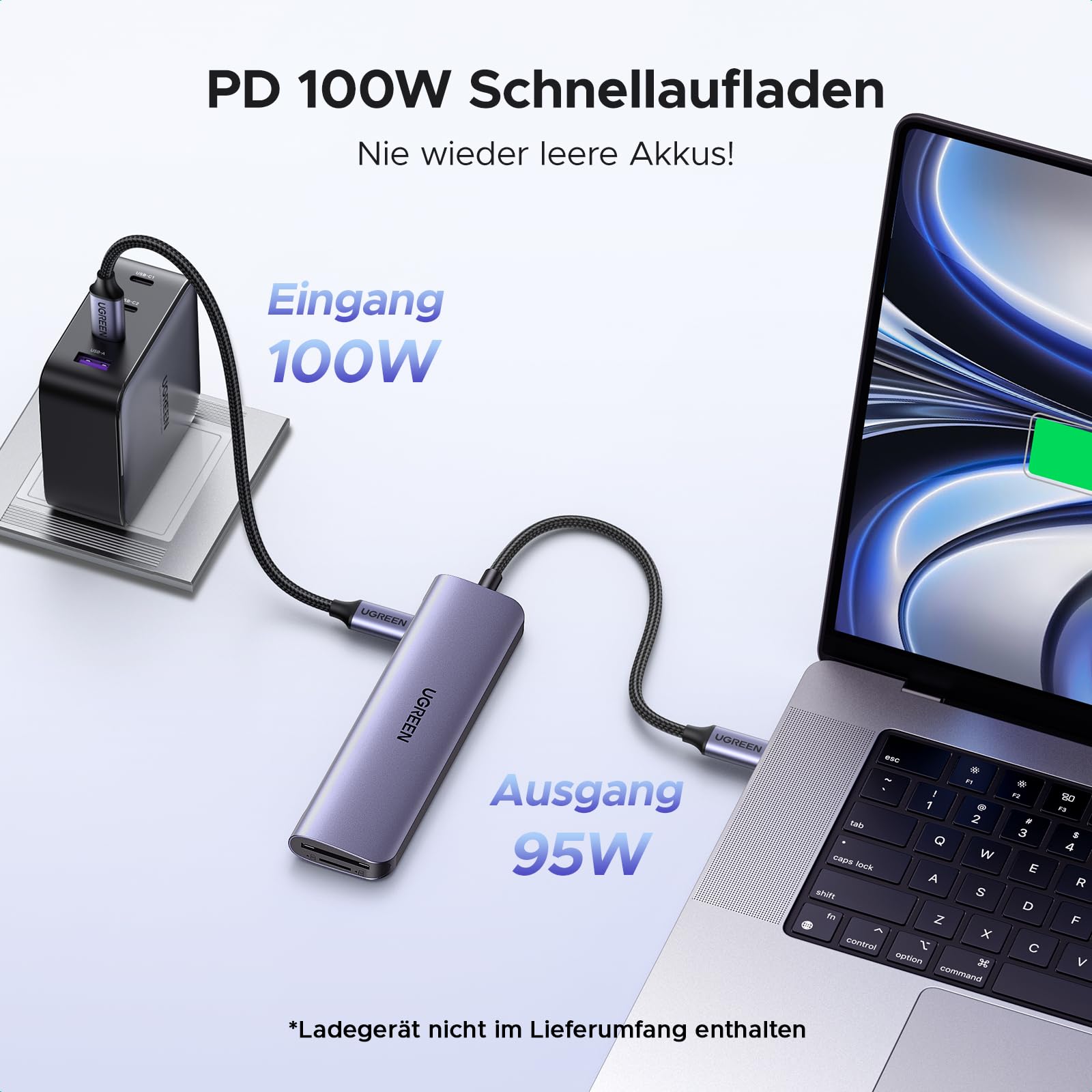 UGREEN Revodok 1071 USB C Hub HDMI 4K, PD 100W, USB 3.0 Datenports, SD/TF Kartenleser Multiport Adapter Kompatibel mit iPhone 17/16, MacBook, iPad, Surface Laptop, Galaxy S24, Steam Deck usw. 5