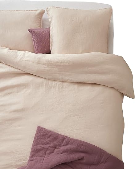 Cyrillus Housse De Couette En Lin Lave Cocoon 140x200 Rose Nude Amazon Fr Cuisine Maison