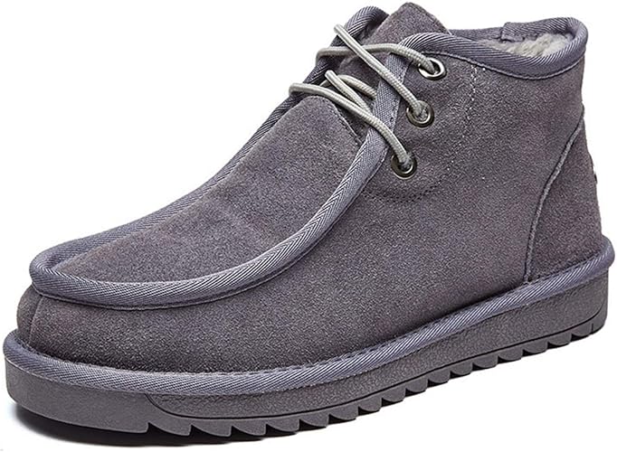 Amazon Aproom スノーブーツ ウィンターブーツ スノーシューズ ブーツ 雪靴 メンズ グレー 登山靴 滑り止め 通気性 おしゃれ カジュアル ショートブーツ 防水 防寒 裏起毛 アウトドア トレッキング ハイキング ウォーキング 通勤用 25 5cm 通学 綿靴 ブーツ