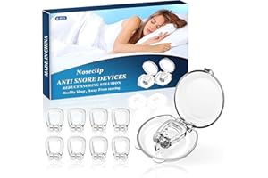 Anti Snoring Devices,Sleep Clips snoring,Snoring Nose Clip,Snore Stopper,Anti snoring Nose Clip 8 PCS,Silicone Magnetic Sucti