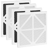 Upgrade 700 Pleated Paper MERV 13 Pre and 125027 Activated carbon Filter Compatible With for Dri Eaz HEP 700 Filter,4 Pack