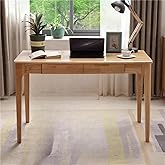 ODCVKRT Solid Wood Desk with Drawers, Small Computer Desk for Small Spaces, Gaming Study Home Office Desks for Work, Student 