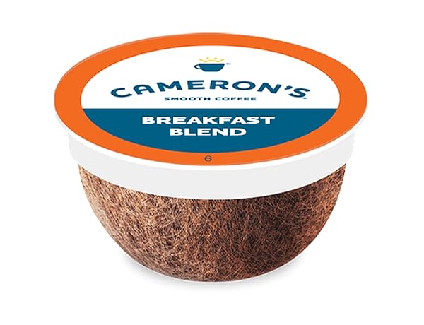 CAMERON’S COFFEE SINGLE SERVE PODS, BREAKFAST BLEND, 12 COUNT (PACK OF 1)