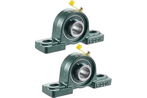 Eowpower 2 Pieces UCP204-12 Pillow Block Bearing 3/4 inch Inside Diameter Set Screw Lock