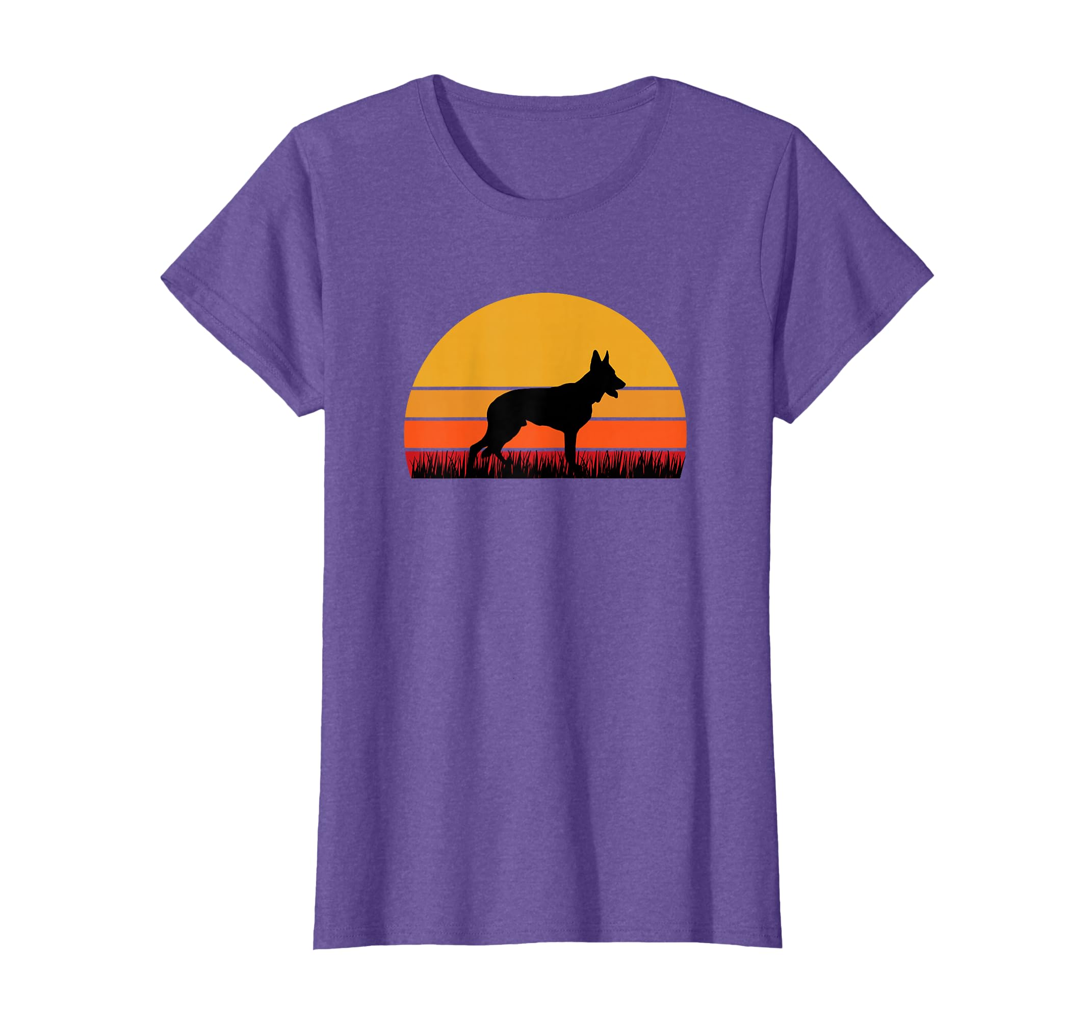 German Shepherd GSD Dog Pup Puppy Dog Mom Orange Black T-Shirt