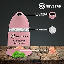 Nevlers Himalayan Salt Inhaler Ceramic with 6 Oz