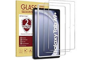 OMOTON Screen Protector for Samsung Galaxy Tab A9 Plus 5G Tablet, [2 Pack] /Case Friendly/Alignment Frame/Tempered Glass (11 Inch, 2023 Released), Not for Tab A9