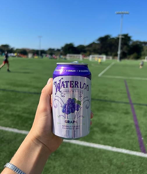 WATERLOO SPARKLING WATER, GRAPE NATURALLY FLAVORED, 12 FL OZ CANS, PACK OF 12 | ZERO CALORIES | ZERO SUGAR OR ARTIFICIAL SWEETENERS | ZERO SODIUM